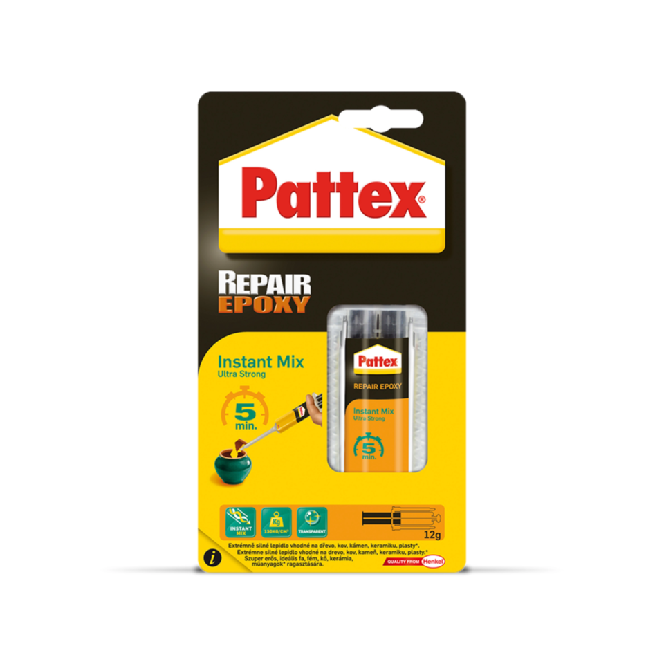 Epoksidiniai klijai Pattex Repair Epoxy 5 min., 11 ml