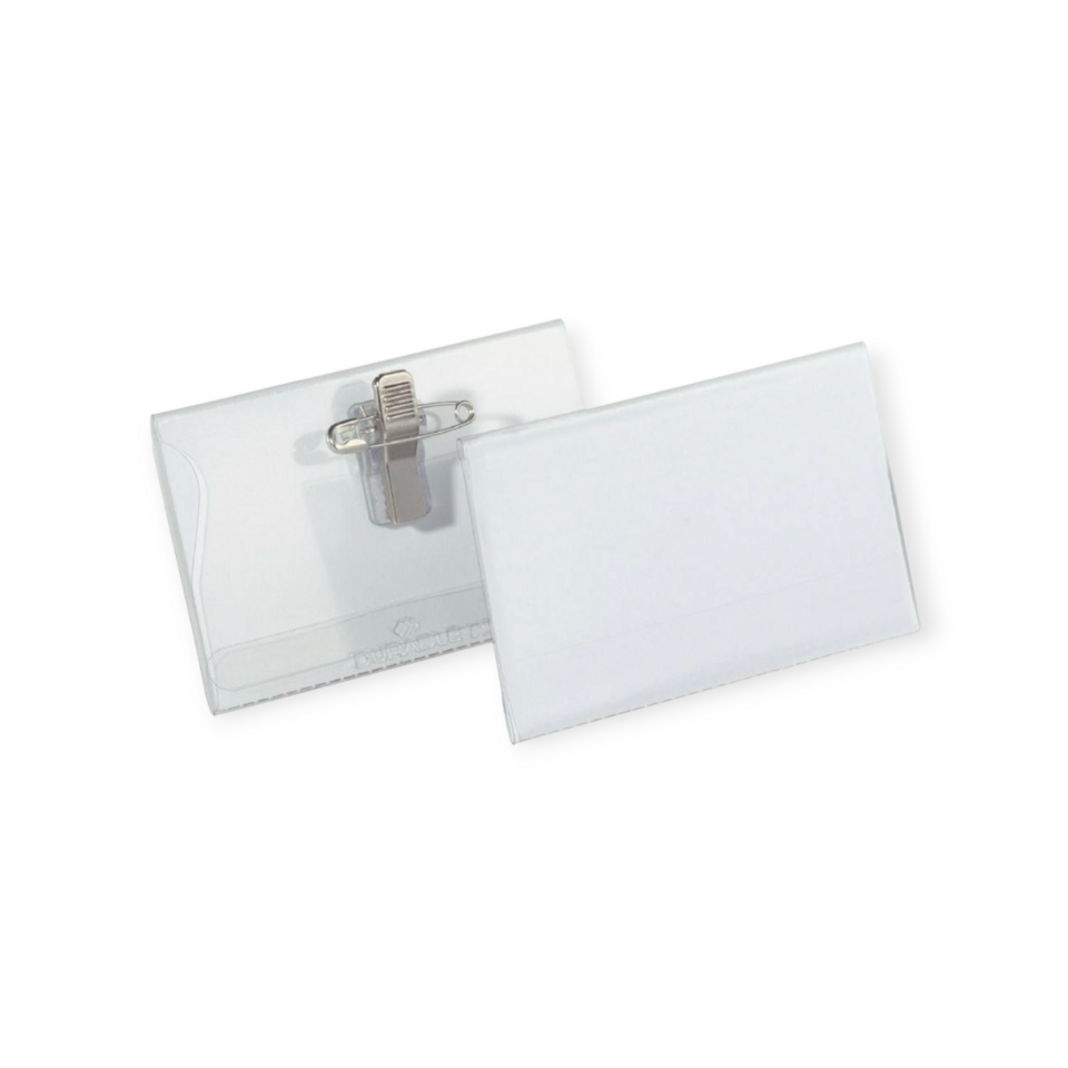 Vardinės kortelės dėklas GR-50, Grand, 90x55mm, horizontalus, su segtuku
