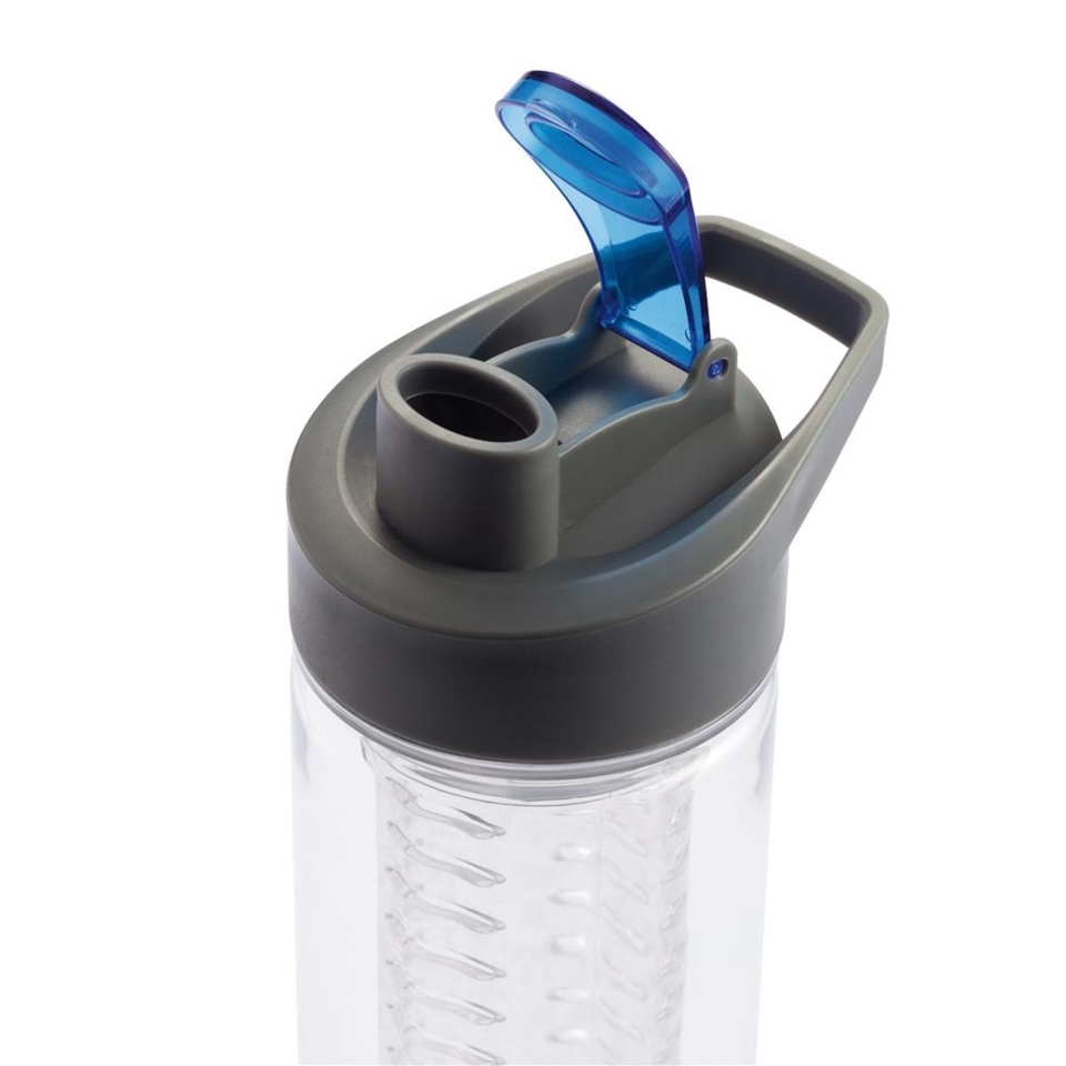 Gertuvė XD COLLECTION, 800ml, su infuzoriumi, skaidrus tritano plastikas, su įvairių sp. dangteliu